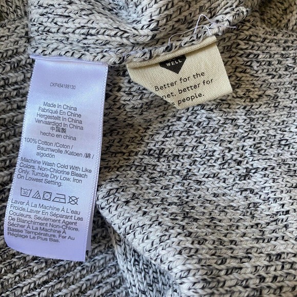 Madewell Womens Gray Button Cropped Broadway Cardigan Sweater Size XS New - Picture 9 of 9